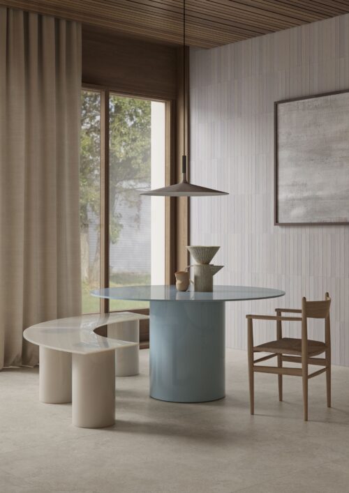 Eccentrico Neo Comfort White keramische vloertegel met een zachte witte matte afwerking